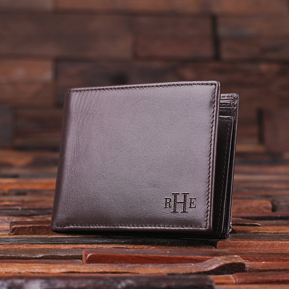 Men’s Custom Leather Wallet Business gift gift for dad