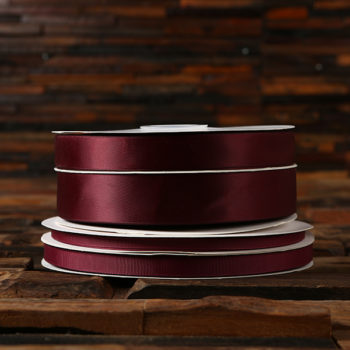 Burgundy double faced satin ribbon grosgrain satin ribbon bulk or wholesale www.tealsprairie