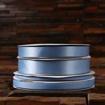 French Blue double faced satin ribbon grosgrain satin ribbon bulk or wholesale www.tealsprairie