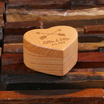 personalised heart shaped ring box